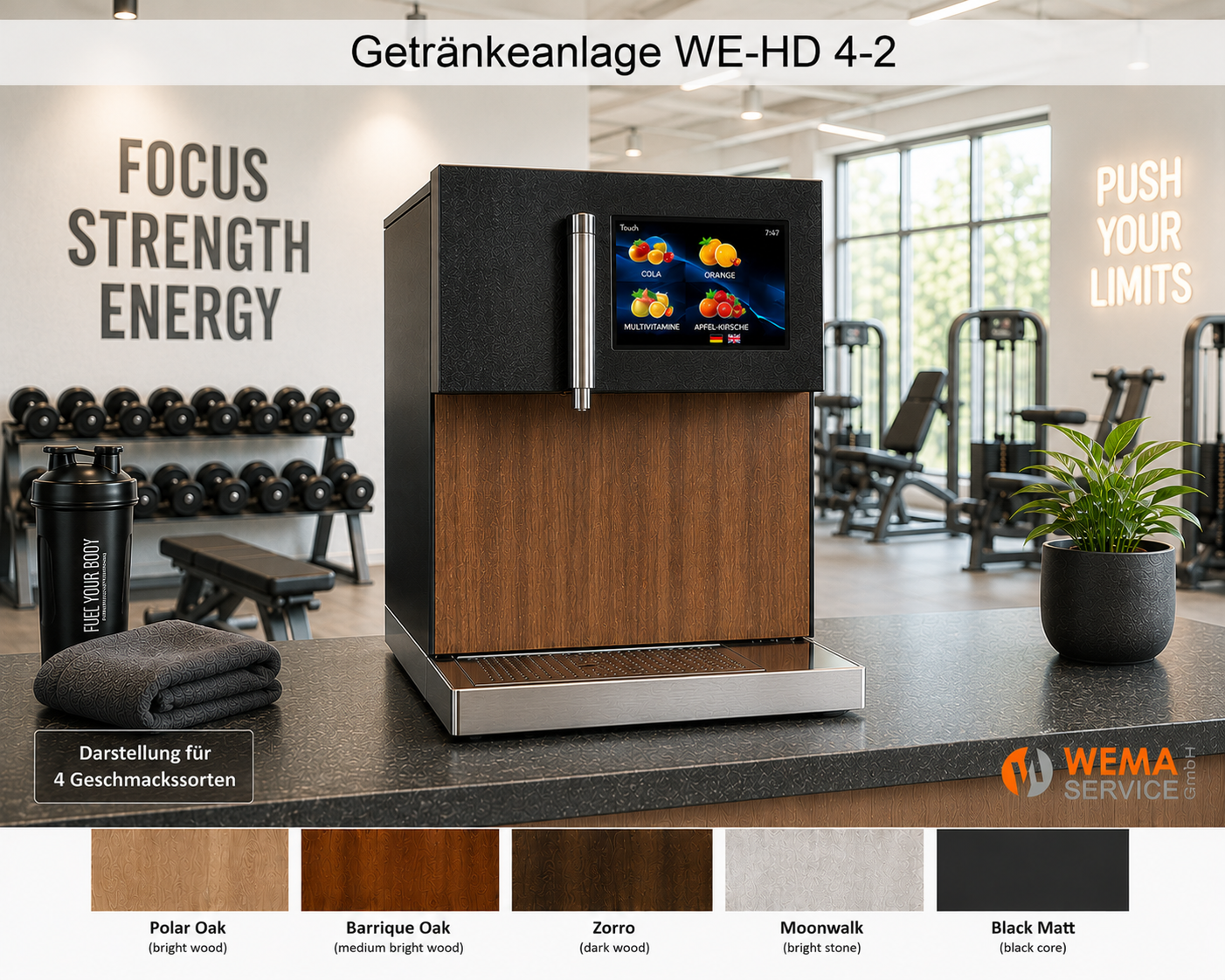 Getränkeanlage WE-HD Touch 4/2